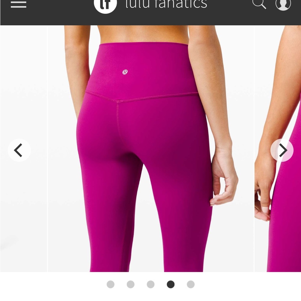 Lululemon dark fuschia align crop leggings 21”
